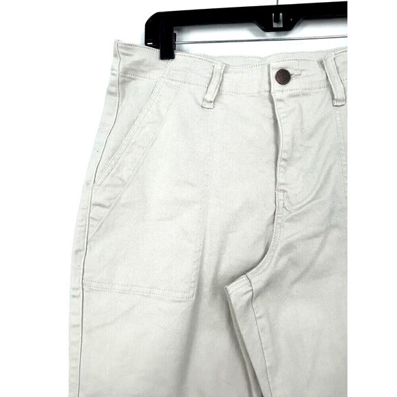 Cabi Compass Women Sz 10 Beige Oyster Pant Ankle Zipper Large Pockets Comfort E1 - Picture 7 of 12